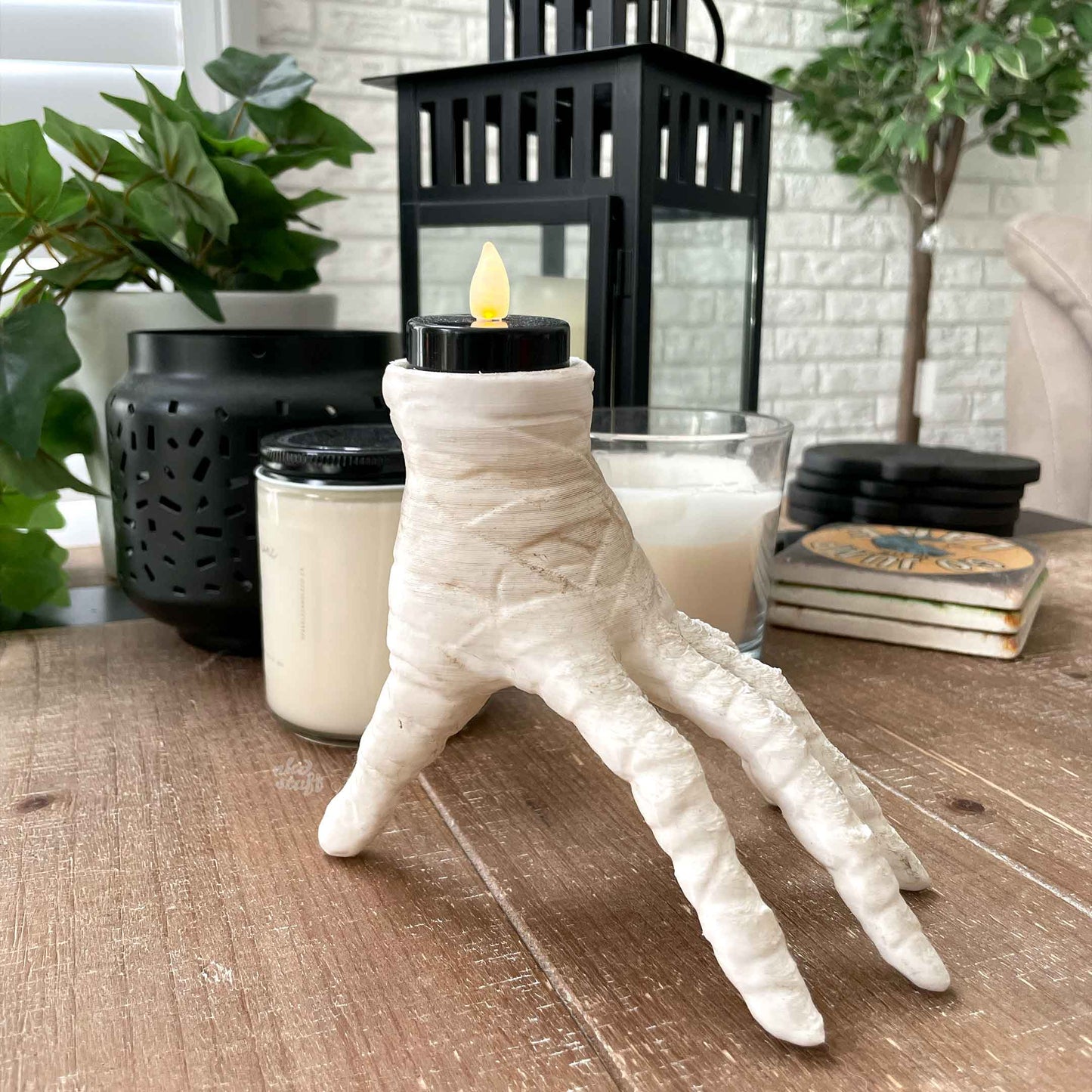 Mummy Hand Candle Holder