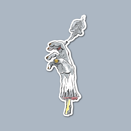 Zombie Hand Sticker